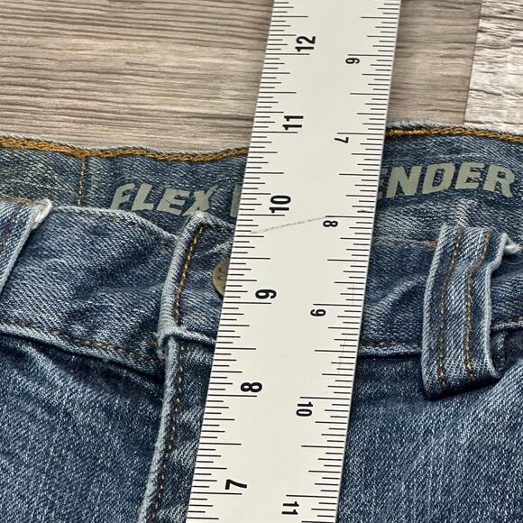 Duluth Trading Flex Weekender Dark Wash Blue Mens 30x30 Trim Fit Denim Jeans - Picture 15 of 16